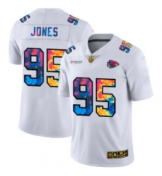 Kansas City Chiefs 95 Chris Jones Men White Nike Multi Color 2020 NFL Crucial Catch Limited NFL Jersey Kansas City Chiefs 95 Chris Jones Men White Nike Multi Color 2020 NFL Crucial Catch Limited NFL Jersey