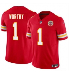 Men Kansas City Chiefs 1 Xavier Worthy Red 2024 Draft F U S E Vapor Untouchable Limited Stitched Football Jersey Men Kansas City Chiefs 1 Xavier Worthy Red 2024 Draft F U S E Vapor Untouchable Limited Stitched Football Jersey