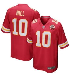Men Kansas City Chiefs 10 Tyreek Hill Red Stitched Game Jersey Men Kansas City Chiefs 10 Tyreek Hill Red Stitched Game Jersey