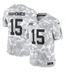 Men Kansas City Chiefs 15 Patrick Mahomes 2024 Arctic Camo Salute To Service Limited Stitched Football Jersey Men Kansas City Chiefs 15 Patrick Mahomes 2024 Arctic Camo Salute To Service Limited Stitched Football Jersey
