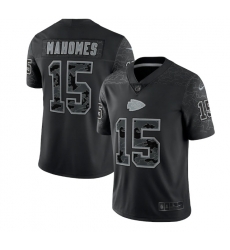 Men Kansas City Chiefs 15 Patrick Mahomes Black Reflective Limited Stitched Football Jersey Men Kansas City Chiefs 15 Patrick Mahomes Black Reflective Limited Stitched Football Jersey