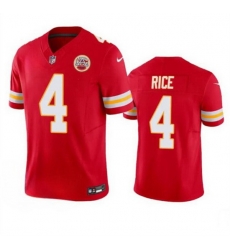 Men Kansas City Chiefs 4 Rashee Rice Red 2024 F U S E Vapor Untouchable Limited Football Stitched Jersey Men Kansas City Chiefs 4 Rashee Rice Red 2024 F U S E Vapor Untouchable Limited Football Stitched Jersey
