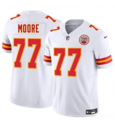 Men Kansas City Chiefs 77 Jaylon Moore White 2025 F U S E Vapor Untouchable Limited Stitched Football Jersey Men Kansas City Chiefs 77 Jaylon Moore White 2025 F U S E Vapor Untouchable Limited Stitched Football Jersey