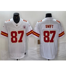 Men Kansas City Chiefs 87 Taylor Swift White F U S E Vapor Untouchable Limited Stitched Football Jersey Men Kansas City Chiefs 87 Taylor Swift White F U S E Vapor Untouchable Limited Stitched Football Jersey