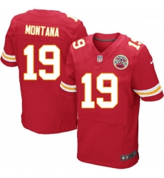 Men Nike Kansas City Chiefs 19 Joe Montana Red Team Color Vapor Untouchable Elite Player NFL Jersey Men Nike Kansas City Chiefs 19 Joe Montana Red Team Color Vapor Untouchable Elite Player NFL Jersey