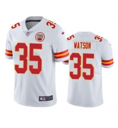Men's Kansas City Chiefs #35 Jaylen Watson White Vapor Untouchable Limited Stitched Football Jersey Men's Kansas City Chiefs #35 Jaylen Watson White Vapor Untouchable Limited Stitched Football Jersey