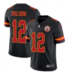 Nike Chiefs #12 Albert Wilson Black Mens Stitched NFL Limited Rush Jersey Nike Chiefs #12 Albert Wilson Black Mens Stitched NFL Limited Rush Jersey