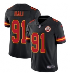 Nike Chiefs #91 Tamba Hali Black Mens Stitched NFL Limited Rush Jersey Nike Chiefs #91 Tamba Hali Black Mens Stitched NFL Limited Rush Jersey