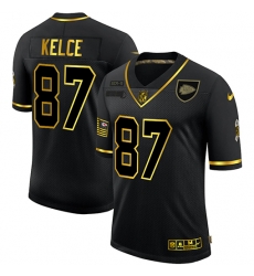 Nike Kansas City Chiefs 87 Travis Kelce Black Gold 2020 Salute To Service Limited Jersey Nike Kansas City Chiefs 87 Travis Kelce Black Gold 2020 Salute To Service Limited Jersey