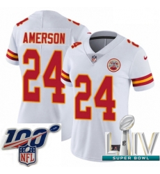2020 Super Bowl LIV Women Nike Kansas City Chiefs #24 David Amerson White Vapor Untouchable Limited Player NFL Jersey 2020 Super Bowl LIV Women Nike Kansas City Chiefs #24 David Amerson White Vapor Untouchable Limited Player NFL Jersey
