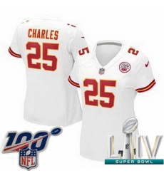 2020 Super Bowl LIV Women Nike Kansas City Chiefs #25 Jamaal Charles White Vapor Untouchable Limited Player NFL Jersey 2020 Super Bowl LIV Women Nike Kansas City Chiefs #25 Jamaal Charles White Vapor Untouchable Limited Player NFL Jersey