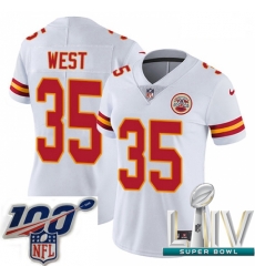 2020 Super Bowl LIV Women Nike Kansas City Chiefs #35 Charcandrick West White Vapor Untouchable Limited Player NFL Jersey 2020 Super Bowl LIV Women Nike Kansas City Chiefs #35 Charcandrick West White Vapor Untouchable Limited Player NFL Jersey