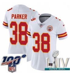 2020 Super Bowl LIV Women Nike Kansas City Chiefs #38 Ron Parker White Vapor Untouchable Limited Player NFL Jersey 2020 Super Bowl LIV Women Nike Kansas City Chiefs #38 Ron Parker White Vapor Untouchable Limited Player NFL Jersey