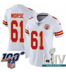 2020 Super Bowl LIV Women Nike Kansas City Chiefs #61 Mitch Morse White Vapor Untouchable Limited Player NFL Jersey 2020 Super Bowl LIV Women Nike Kansas City Chiefs #61 Mitch Morse White Vapor Untouchable Limited Player NFL Jersey