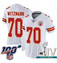 2020 Super Bowl LIV Women Nike Kansas City Chiefs #70 Bryan Witzmann White Vapor Untouchable Limited Player NFL Jersey 2020 Super Bowl LIV Women Nike Kansas City Chiefs #70 Bryan Witzmann White Vapor Untouchable Limited Player NFL Jersey