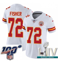 2020 Super Bowl LIV Women Nike Kansas City Chiefs #72 Eric Fisher White Vapor Untouchable Limited Player NFL Jersey 2020 Super Bowl LIV Women Nike Kansas City Chiefs #72 Eric Fisher White Vapor Untouchable Limited Player NFL Jersey