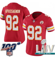 2020 Super Bowl LIV Women Nike Kansas City Chiefs #92 Tanoh Kpassagnon Red Team Color Vapor Untouchable Limited Player NFL Jersey 2020 Super Bowl LIV Women Nike Kansas City Chiefs #92 Tanoh Kpassagnon Red Team Color Vapor Untouchable Limited Player NFL Jersey