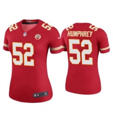 Women Kansas City Chief 52 Creed Humphrey s Red Jersey Women Kansas City Chief 52 Creed Humphrey s Red Jersey
