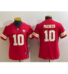 Women Kansas City Chiefs 10 Isiah Pacheco Red Vapor Stitched Jersey Run Small Women Kansas City Chiefs 10 Isiah Pacheco Red Vapor Stitched Jersey Run Small