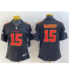 Women Kansas City Chiefs 15 Patrick Mahomes Black Vapor Untouchable Limited Stitched Football Jersey Women Kansas City Chiefs 15 Patrick Mahomes Black Vapor Untouchable Limited Stitched Football Jersey