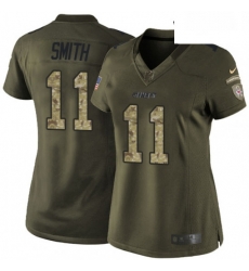 Womens Nike Kansas City Chiefs 11 Alex Smith Elite Green Salute to Service NFL Jersey Womens Nike Kansas City Chiefs 11 Alex Smith Elite Green Salute to Service NFL Jersey