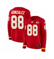 Womens Nike Kansas City Chiefs 88 Tony Gonzalez Limited Red Therma Long Sleeve NFL Jersey Womens Nike Kansas City Chiefs 88 Tony Gonzalez Limited Red Therma Long Sleeve NFL Jersey