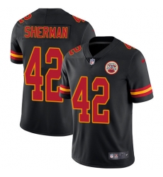 Youth Nike Chiefs 42 Anthony Sherman Black Stitched NFL Limited Rush Jersey Youth Nike Chiefs 42 Anthony Sherman Black Stitched NFL Limited Rush Jersey