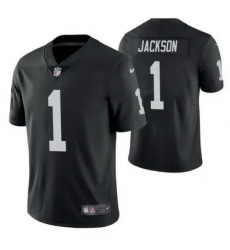 Men Las Vegas Raiders 1 DeSean Jackson Black Vapor Limited Stitched Jersey Men Las Vegas Raiders 1 DeSean Jackson Black Vapor Limited Stitched Jersey