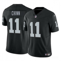 Men Las Vegas Raiders 11 Jeremy Chinn Black 2025 F U S E  Vapor Stitched Football Jersey