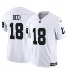 Men Las Vegas Raiders 18 Jack Bech White 2025 Draft F U S E Vapor Untouchable Limited Stitched Football Jersey Men Las Vegas Raiders 18 Jack Bech White 2025 Draft F U S E Vapor Untouchable Limited Stitched Football Jersey