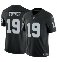 Men Las Vegas Raiders 19 DJ Turner Black 2024 F U S E Vapor Stitched Football Jersey Men Las Vegas Raiders 19 DJ Turner Black 2024 F U S E Vapor Stitched Football Jersey