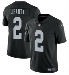 Men Las Vegas Raiders 2 Ashton Jeanty Black 2025 Draft Vapor Untouchable Limited Stitched Football Jersey
