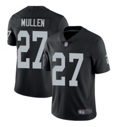 Men Las Vegas Raiders 27 Trayvon Mullen Black Vapor Limited Stitched Jersey Men Las Vegas Raiders 27 Trayvon Mullen Black Vapor Limited Stitched Jersey