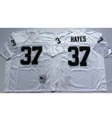 Men Las Vegas Raiders 37 Lester Hayes White M&N Throwback Jersey Men Las Vegas Raiders 37 Lester Hayes White M&N Throwback Jersey