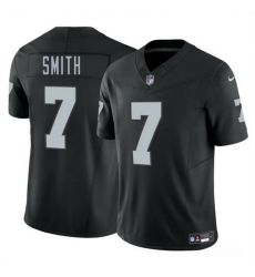 Men Las Vegas Raiders 7 Geno Smith Black 2025 F U S E  Vapor Stitched Football Jersey