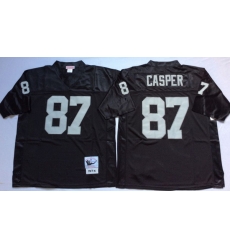 Men Las Vegas Raiders 87 Dave Casper Black M&N Throwback Jersey Men Las Vegas Raiders 87 Dave Casper Black M&N Throwback Jersey