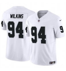 Men Las Vegas Raiders 94 Christian Wilkins White 2024 F U S E Vapor Stitched Football Jersey Men Las Vegas Raiders 94 Christian Wilkins White 2024 F U S E Vapor Stitched Football Jersey
