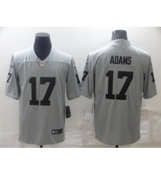 Men's Las Vegas Raiders #17 Davante Adams Grey Limited Stitched Jersey Men's Las Vegas Raiders #17 Davante Adams Grey Limited Stitched Jersey