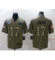 Men's Las Vegas Raiders #17 Davante Adams Olive Camo Salute To Service Limited Stitched Jersey Men's Las Vegas Raiders #17 Davante Adams Olive Camo Salute To Service Limited Stitched Jersey