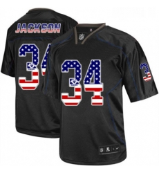 Mens Nike Oakland Raiders 34 Bo Jackson Elite Black USA Flag Fashion NFL Jersey Mens Nike Oakland Raiders 34 Bo Jackson Elite Black USA Flag Fashion NFL Jersey