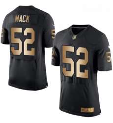 Mens Nike Oakland Raiders 52 Khalil Mack Elite BlackGold Team Color NFL Jersey Mens Nike Oakland Raiders 52 Khalil Mack Elite BlackGold Team Color NFL Jersey
