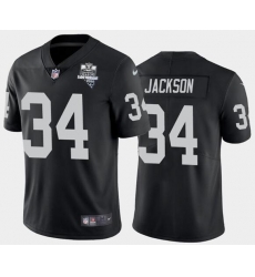 Men's Oakland Raiders Black #34 Bo Jackson 2020 Inaugural Season Vapor Limited Stitched NFL Jersey Men's Oakland Raiders Black #34 Bo Jackson 2020 Inaugural Season Vapor Limited Stitched NFL Jersey