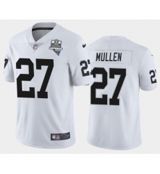 Men's Oakland Raiders White #27 Trayvon Mullen 2020 Inaugural Season Vapor Limited Stitched NFL Jersey Men's Oakland Raiders White #27 Trayvon Mullen 2020 Inaugural Season Vapor Limited Stitched NFL Jersey