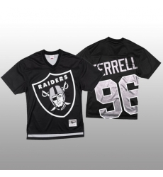 NFL Las Vegas Raiders 96 Clelin Ferrell Black Men Mitchell 26 Nell Big Face Fashion Limited NFL Jersey NFL Las Vegas Raiders 96 Clelin Ferrell Black Men Mitchell 26 Nell Big Face Fashion Limited NFL Jersey