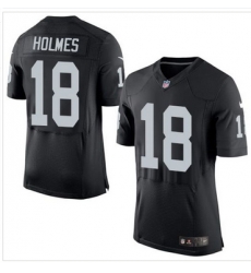 Nike Oakland Raiders #18 Andre Holmes Black Team Color Men 27s Stitched NFL New Elite Jersey Nike Oakland Raiders #18 Andre Holmes Black Team Color Men 27s Stitched NFL New Elite Jersey