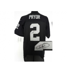 Nike Oakland Raiders 2 Terrelle Pryor Black Elite Signed NFL Jersey Nike Oakland Raiders 2 Terrelle Pryor Black Elite Signed NFL Jersey