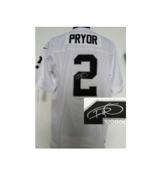 Nike Oakland Raiders 2 Terrelle Pryor White Elite Signed NFL Jersey Nike Oakland Raiders 2 Terrelle Pryor White Elite Signed NFL Jersey
