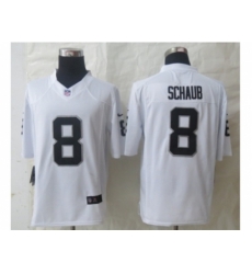 Nike Oakland Raiders 8 Matt Schaub White Limited NFL Jersey Nike Oakland Raiders 8 Matt Schaub White Limited NFL Jersey