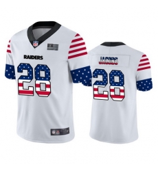 Nike Raiders 28 Josh Jacobs White USA Flag Fashion Limited Jersey Nike Raiders 28 Josh Jacobs White USA Flag Fashion Limited Jersey