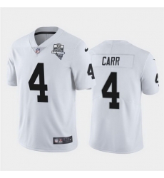 Nike Raiders 4 Derek Carr White 2020 Inaugural Season Vapor Untouchable Limited Jersey Nike Raiders 4 Derek Carr White 2020 Inaugural Season Vapor Untouchable Limited Jersey